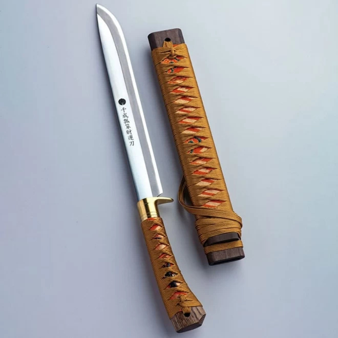 土州誠】剣鉈『千成瓢箪財運刀』西陣金柄巻/通販 販売 鍛冶屋 土州誠】剣鉈『千成瓢箪財運刀』西陣金柄巻/通販 販売 鍛冶屋