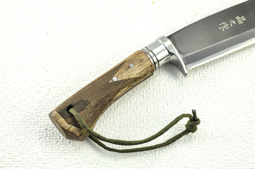 Masano  Bonfire Hatchet Black, Blue 2 Steel, Double Edge, [Angle��Standard] ([Guard] Black) 