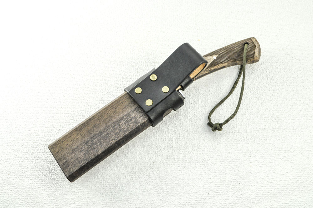 Masano  Bonfire Hatchet Black, Blue 2 Steel, Double Edge, [Angle��Standard] ([Guard] Black) 